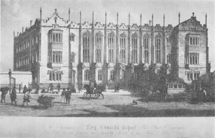 Henry Burn 1807?-1884 ‘King Edward’s School, Birmingham’ nd. [lithograph]