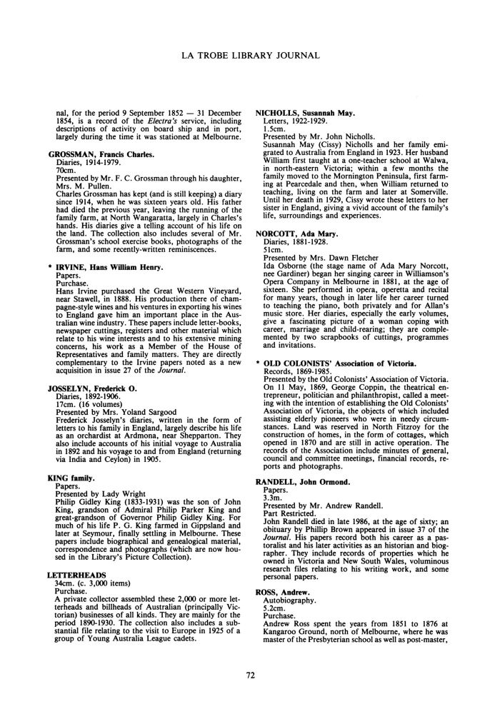 Page 72 - No 39 Autumn 1987