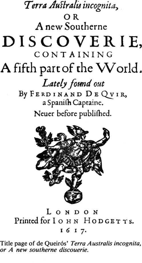 Title page of de Queirós’ Terra Australis incognita, or A new southerne discouerie. [title page]