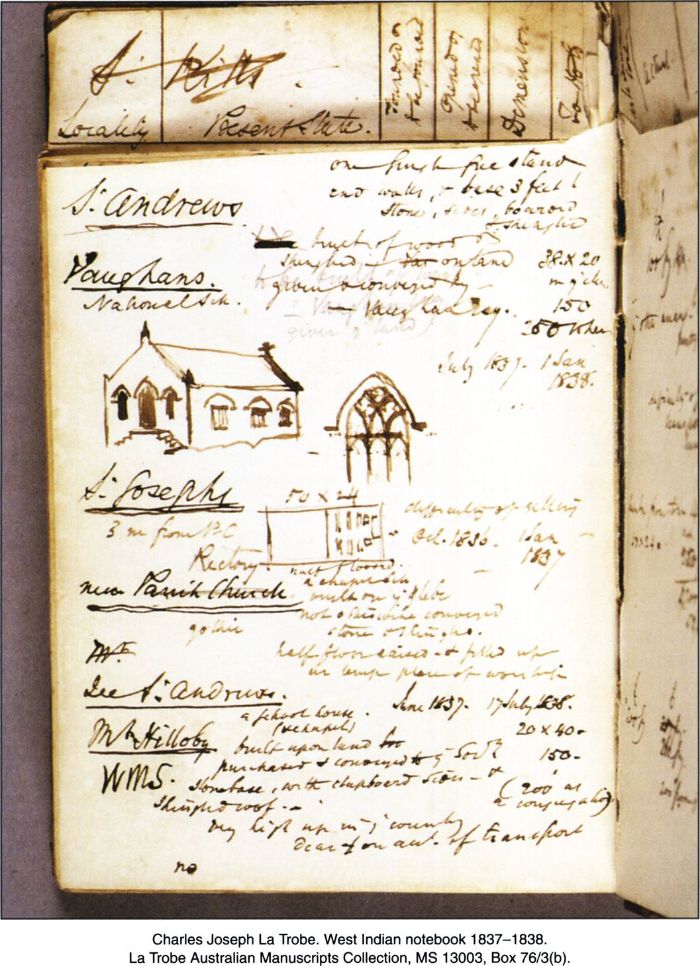 Charles Joseph La Trobe. West Indian notebook 1837-1838. La Trobe Australian Manuscripts Collection, MS 13003, Box 76/3(b). [handwritten manuscript page]