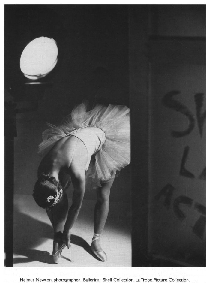 Helmut Newton, photographer. Ballerina. Shell Collection, La Trobe Picture Collection.