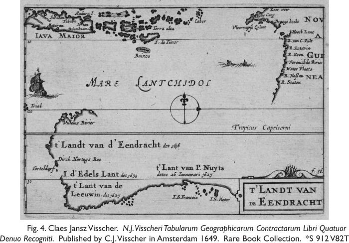 Fig. 4. Claes Jansz Visscher. N. J. Visscheri Tabularum Geographicarum Contractarum Libri Quatuor Denuo Recogniti. Published by C. J. Visscher in Amsterdam 1649. Rare Book Collection. *S 912 V82T [map engraving]