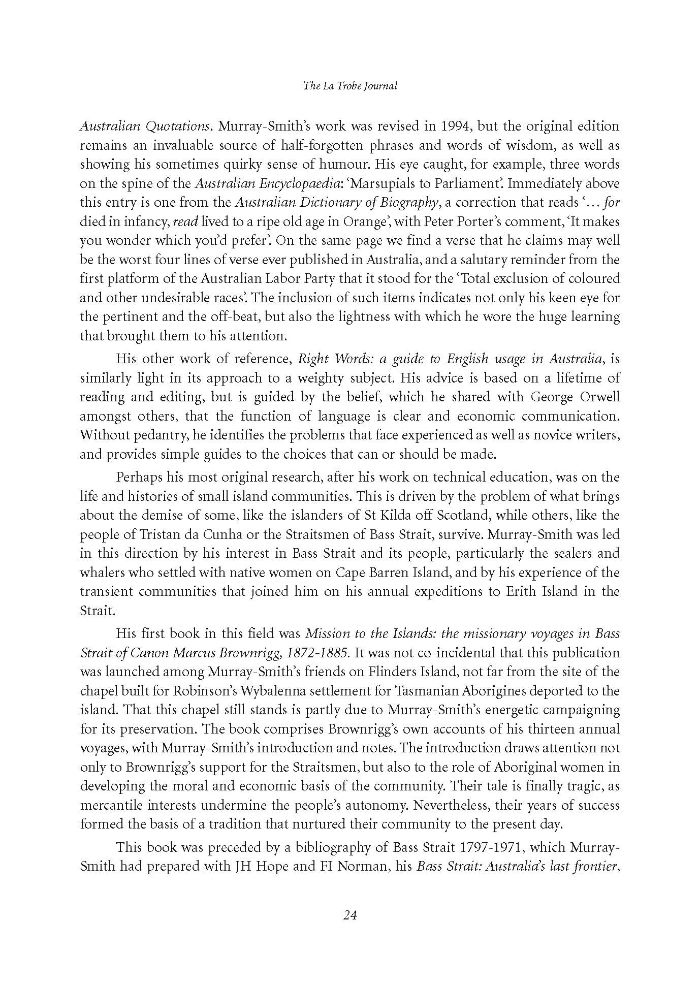 Page 24 - No 82 Spring 2008