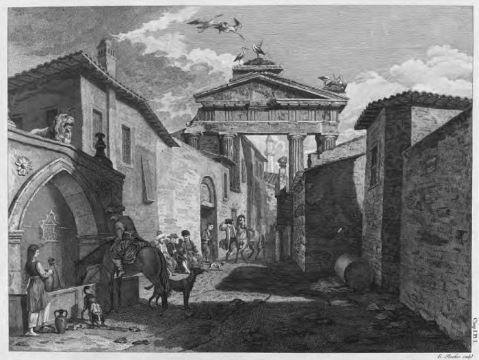Fig. 2. ‘Of a Doric Portico at Athens’, J. Stuart and N. Revett, The Antiquities of Athens, 1762, Vol. 1, Ch 1, Pl 1. [print illustration]