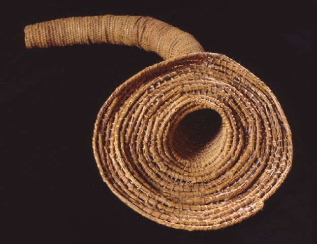 Figure 14 A 1.5m-long eel trap basket from Lake Condah, collected